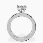 Platinum Madeline Full Eternity Lab Diamond Ring side right image one