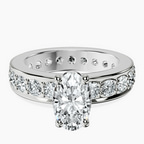 Platinum Madeline Full Eternity Lab Diamond Ring front image