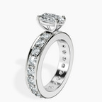 Platinum Madeline Full Eternity Lab Diamond Ring standing product image one