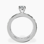 Platinum Madeline Full Eternity Lab Diamond Ring side right image one