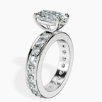 Platinum Madeline Full Eternity Lab Diamond Ring standing product image one