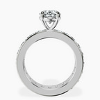 Platinum Madeline Full Eternity Lab Diamond Ring side right image one