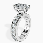 Platinum Madeline Full Eternity Lab Diamond Ring standing product image one