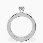 Platinum Madeline Full Eternity Lab Diamond Ring side right image one