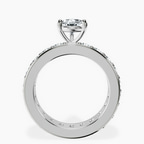 Platinum Madeline Full Eternity Lab Diamond Ring side right image one