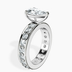 Platinum Madeline Full Eternity Lab Diamond Ring standing product image one