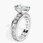 Platinum Madeline Full Eternity Lab Diamond Ring standing product image one