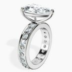 Platinum Madeline Full Eternity Lab Diamond Ring standing product image one