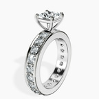 Platinum Madeline Full Eternity Lab Diamond Ring standing product image one