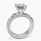 Platinum Madeline Full Eternity Lab Diamond Ring side right image one