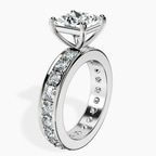 Platinum Madeline Full Eternity Lab Diamond Ring standing product image one