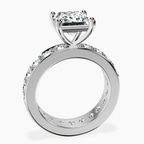 Platinum Madeline Full Eternity Lab Diamond Ring side right image one