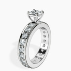 Platinum Madeline Full Eternity Lab Diamond Ring standing product image one