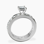 Platinum Madeline Full Eternity Lab Diamond Ring side right image one