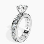 Platinum Madeline Full Eternity Lab Diamond Ring standing product image one