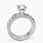 Platinum Madeline Full Eternity Lab Diamond Ring side right image one
