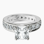 Platinum Madeline Full Eternity Lab Diamond Ring front image
