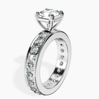 Platinum Madeline Full Eternity Lab Diamond Ring standing product image one