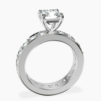 Platinum Madeline Full Eternity Lab Diamond Ring side right image one