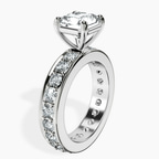 Platinum Madeline Full Eternity Lab Diamond Ring standing product image one