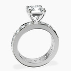 Platinum Madeline Full Eternity Lab Diamond Ring side right image one