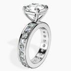 Platinum Madeline Full Eternity Lab Diamond Ring standing product image one