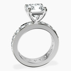 Platinum Madeline Full Eternity Lab Diamond Ring side right image one