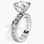 Platinum Madeline Full Eternity Lab Diamond Ring standing product image one