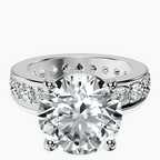 18kt White Gold Madeline Full Eternity Lab Diamond Ring front image