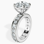 18kt White Gold Madeline Full Eternity Lab Diamond Ring standing product image one
