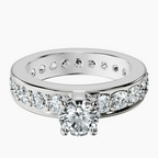 14kt White Gold Madeline Full Eternity Lab Diamond Ring front image