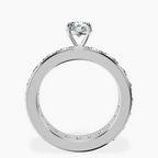 14kt White Gold Madeline Full Eternity Lab Diamond Ring side right image one