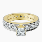 18kt Yellow Gold Madeline Full Eternity Lab Diamond Ring front image