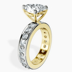 10kt Yellow Gold Madeline Full Eternity Lab Diamond Ring standing product image one
