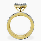 10kt Yellow Gold Madeline Full Eternity Lab Diamond Ring side right image one