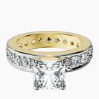14ct Yellow Gold Madeline Full Eternity Lab Diamond Ring front image