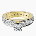 18kt Yellow Gold Madeline Full Eternity Lab Diamond Ring front image