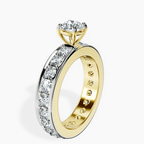 18kt Yellow Gold Madeline Full Eternity Lab Diamond Ring standing product image one