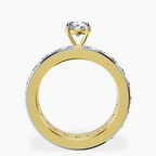 18kt Yellow Gold Madeline Full Eternity Lab Diamond Ring side right image one