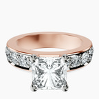 10kt Rose Gold Alfreda Half Eternity Lab Diamond Ring front image