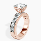 10kt Rose Gold Alfreda Half Eternity Lab Diamond Ring standing product image one