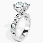 Platinum Alfreda Half Eternity Lab Diamond Ring standing product image one