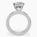 Platinum Alfreda Half Eternity Lab Diamond Ring side right image one