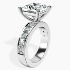 Platinum Alfreda Half Eternity Lab Diamond Ring standing product image one