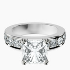 Platinum Alfreda Half Eternity Lab Diamond Ring front image