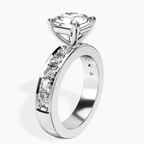 Platinum Alfreda Half Eternity Lab Diamond Ring standing product image one