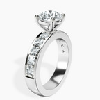 Platinum Alfreda Half Eternity Lab Diamond Ring standing product image one