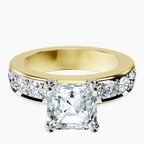 18kt Yellow Gold Alfreda Half Eternity Lab Diamond Ring front image