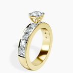 18kt Yellow Gold Alfreda Half Eternity Lab Diamond Ring standing product image one
