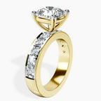 14kt Yellow Gold Alfreda Half Eternity Lab Diamond Ring standing product image one